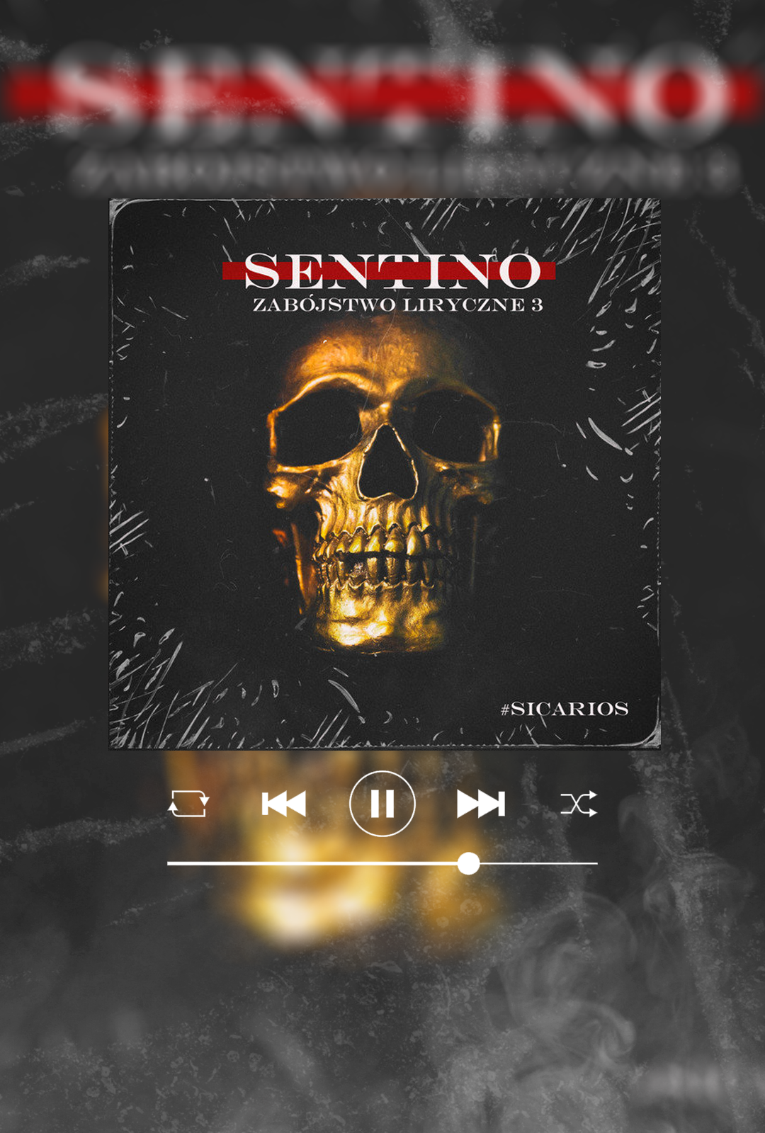 Plakat sentino zabójstwo liryczne 3