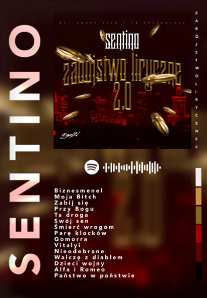 Plakat sentino - zabójstwo liryczne 2